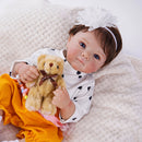 Boneca Reborn Premium 48cm – 100% Silicone e Cabelos Naturais