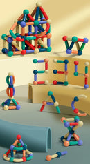 Super Kit Magnético de Construção – Diversão Inteligente para Crianças