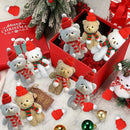 Ursinho de Natal com Gorro e Cachecol – Enfeite Fofo para Decoração e Presentes 🎅🧸