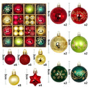 🎁 Kit 44 Bolas de Natal Decorativas – Enfeites Premium 3 a 6cm para Árvore e Decoração de Fim de Ano
