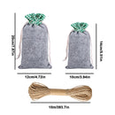 🎄 Kit 24 Sacos Natalinos com Contagem Regressiva – Calendário do Advento Decorativo com Cordão, Pregadores e Etiquetas