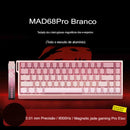 Teclado Mecânico Gamer Profissional MAD60/68 - Switch Magnético